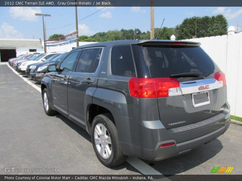 Gray Green Metallic / Jet Black 2012 GMC Terrain SLE AWD