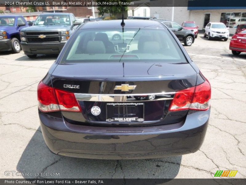 Blue Ray Metallic / Jet Black/Medium Titanium 2014 Chevrolet Cruze LS