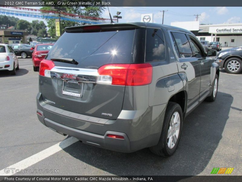 Gray Green Metallic / Jet Black 2012 GMC Terrain SLE AWD
