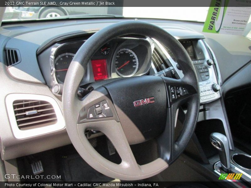 Gray Green Metallic / Jet Black 2012 GMC Terrain SLE AWD