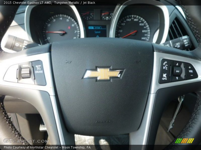 Tungsten Metallic / Jet Black 2015 Chevrolet Equinox LT AWD