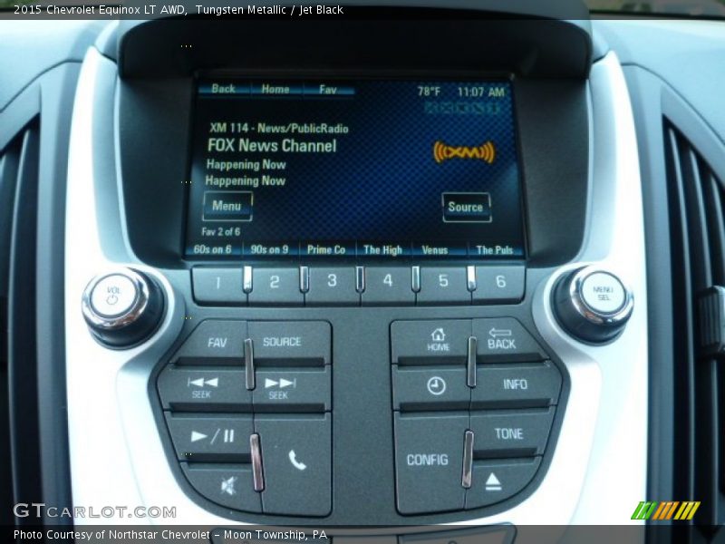 Tungsten Metallic / Jet Black 2015 Chevrolet Equinox LT AWD