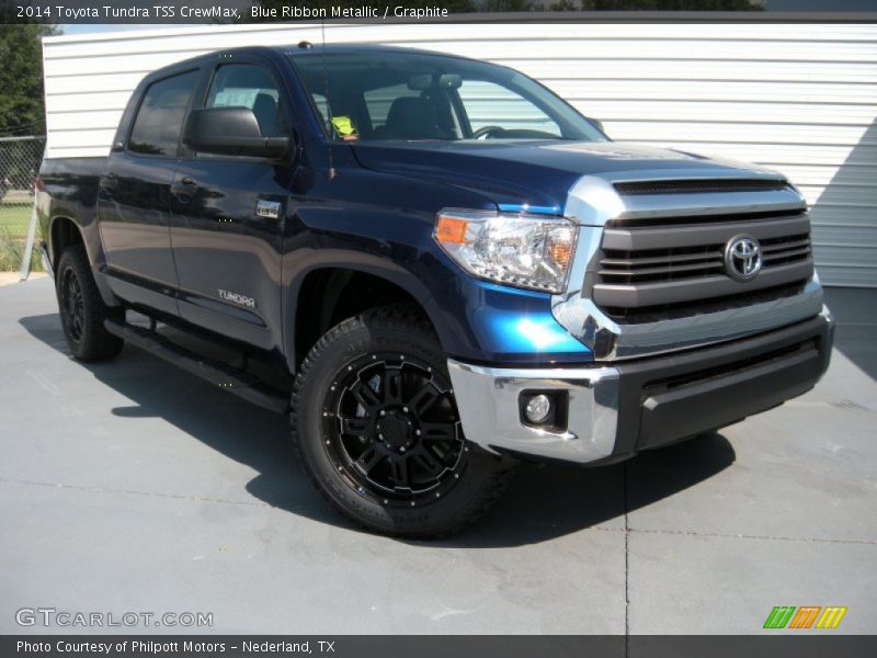 Blue Ribbon Metallic / Graphite 2014 Toyota Tundra TSS CrewMax