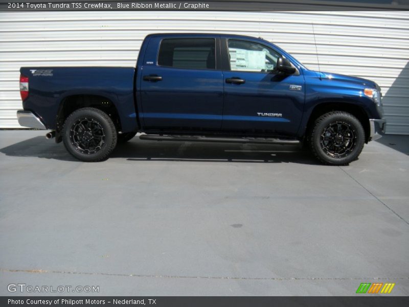 Blue Ribbon Metallic / Graphite 2014 Toyota Tundra TSS CrewMax