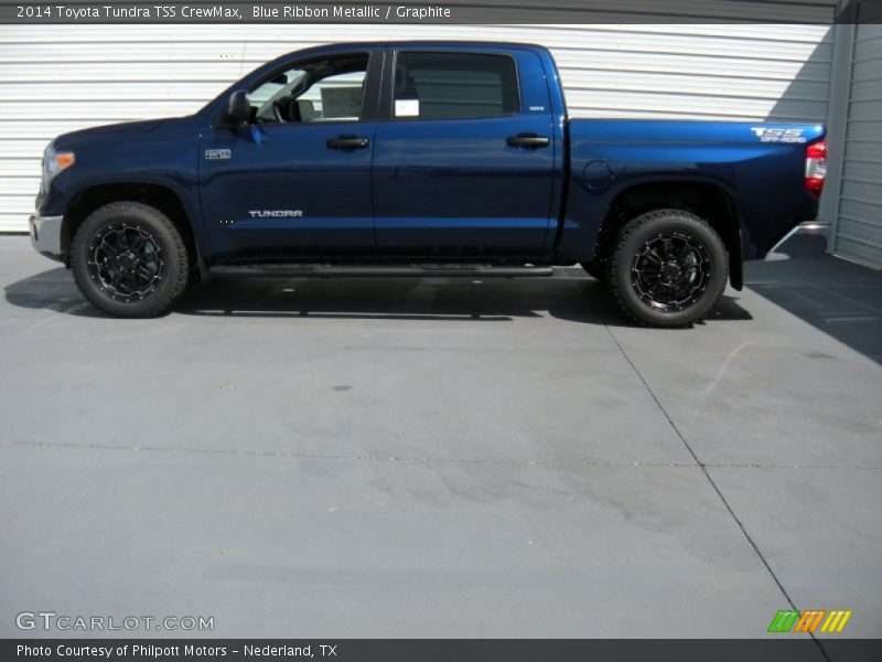 Blue Ribbon Metallic / Graphite 2014 Toyota Tundra TSS CrewMax