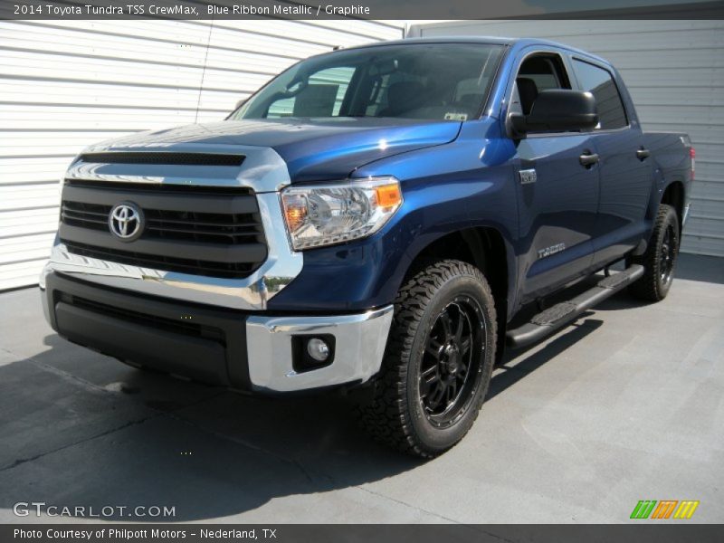 Blue Ribbon Metallic / Graphite 2014 Toyota Tundra TSS CrewMax