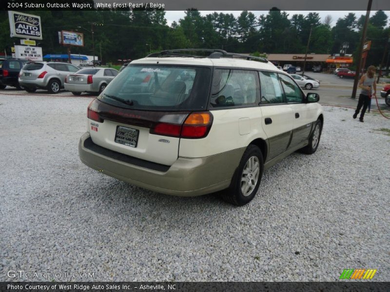 White Frost Pearl / Beige 2004 Subaru Outback Wagon