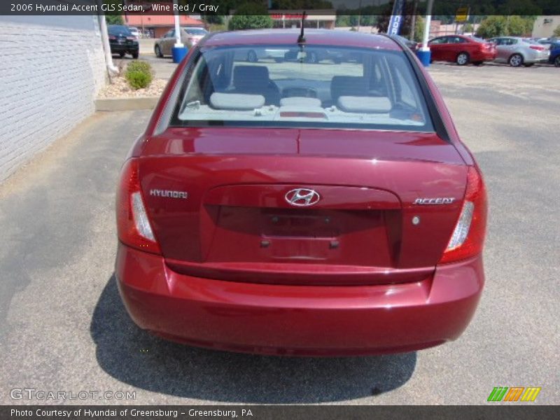 Wine Red / Gray 2006 Hyundai Accent GLS Sedan