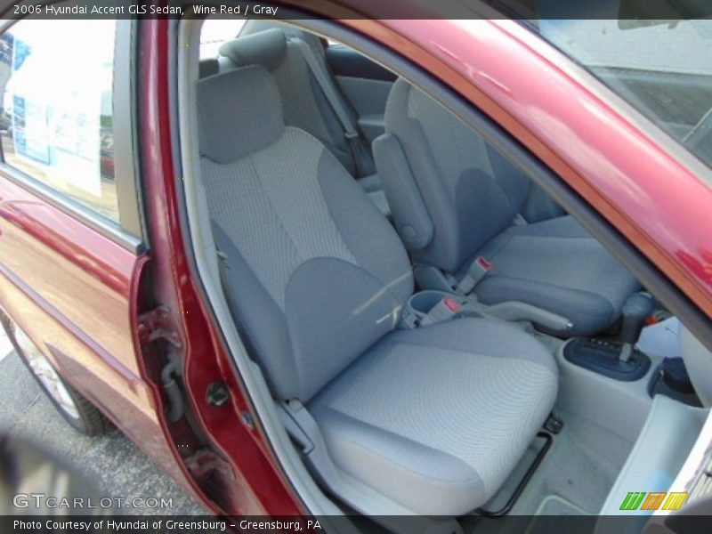 Wine Red / Gray 2006 Hyundai Accent GLS Sedan