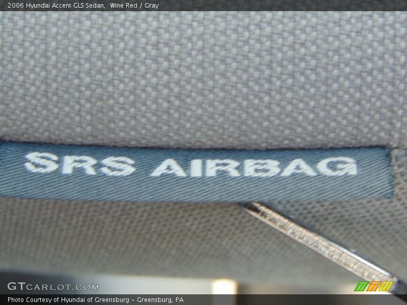 Wine Red / Gray 2006 Hyundai Accent GLS Sedan