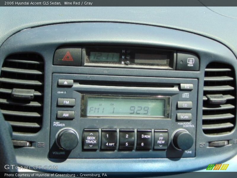 Wine Red / Gray 2006 Hyundai Accent GLS Sedan