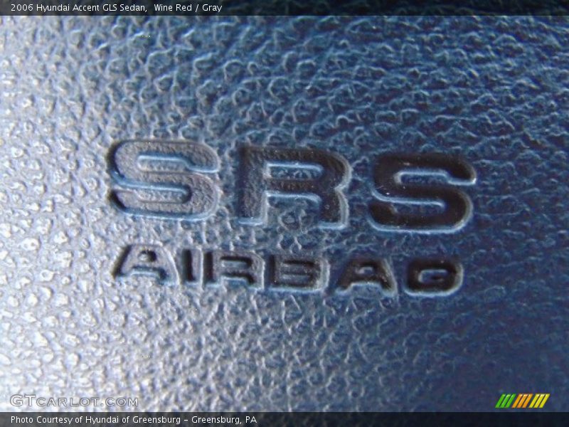 Wine Red / Gray 2006 Hyundai Accent GLS Sedan