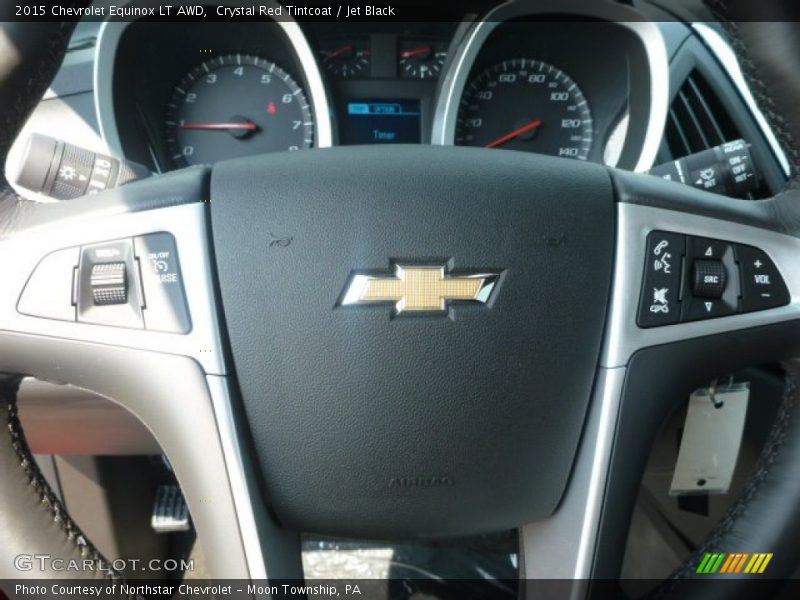 Crystal Red Tintcoat / Jet Black 2015 Chevrolet Equinox LT AWD