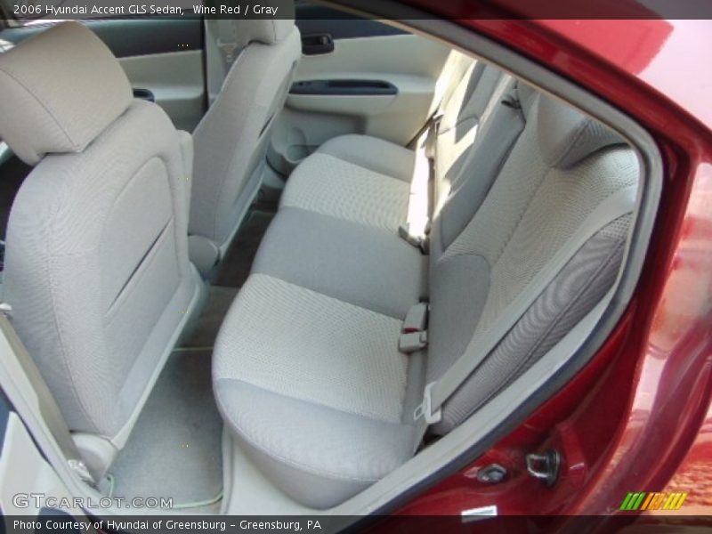 Wine Red / Gray 2006 Hyundai Accent GLS Sedan