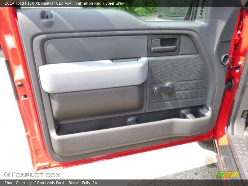 Vermillion Red / Steel Grey 2014 Ford F150 XL Regular Cab 4x4