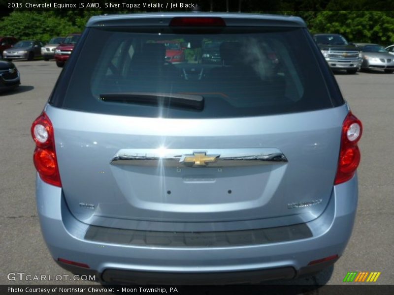Silver Topaz Metallic / Jet Black 2015 Chevrolet Equinox LS AWD