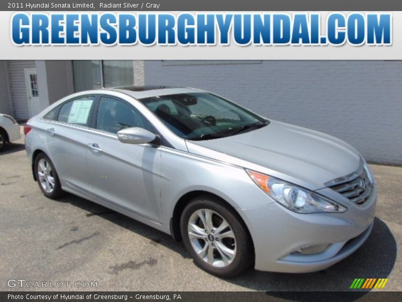 Radiant Silver / Gray 2011 Hyundai Sonata Limited