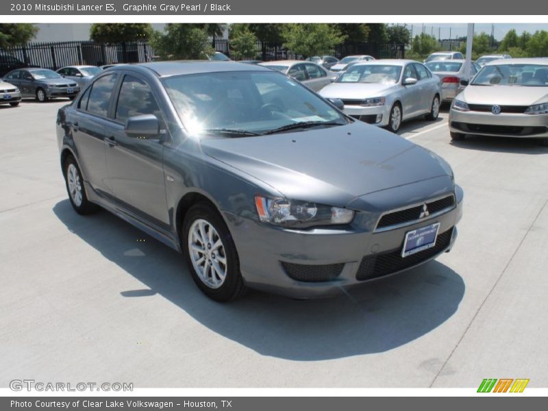 Graphite Gray Pearl / Black 2010 Mitsubishi Lancer ES