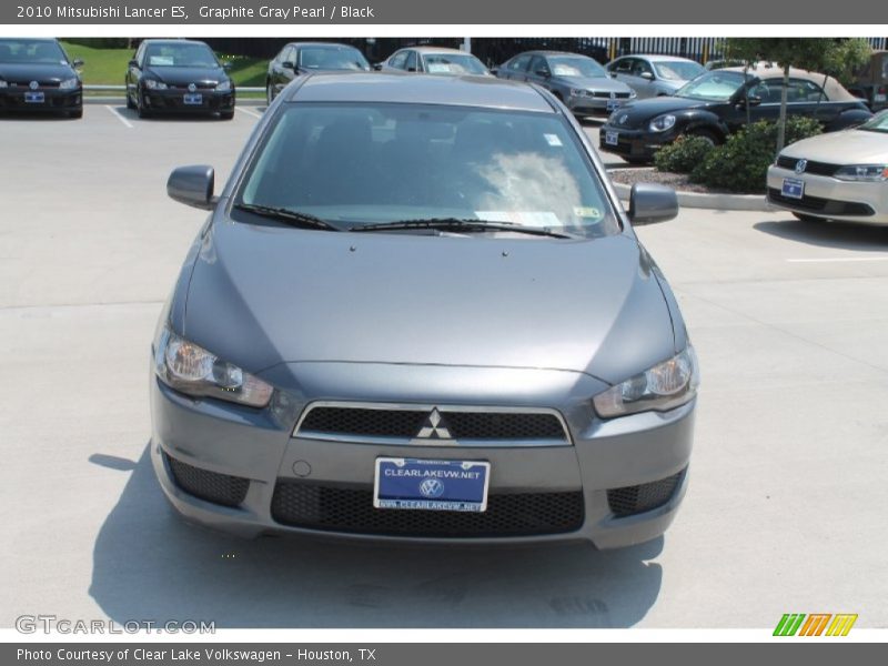 Graphite Gray Pearl / Black 2010 Mitsubishi Lancer ES