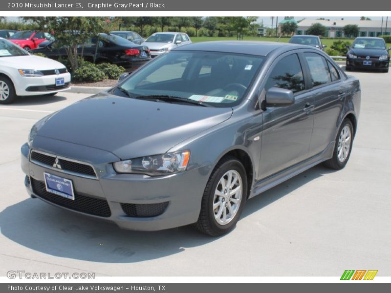 Graphite Gray Pearl / Black 2010 Mitsubishi Lancer ES