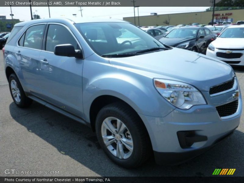 Silver Topaz Metallic / Jet Black 2015 Chevrolet Equinox LS AWD