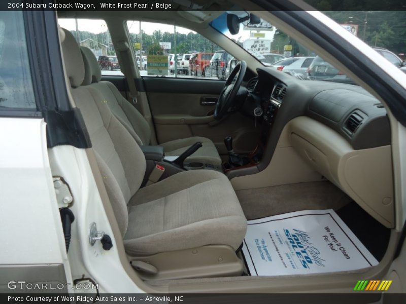 White Frost Pearl / Beige 2004 Subaru Outback Wagon