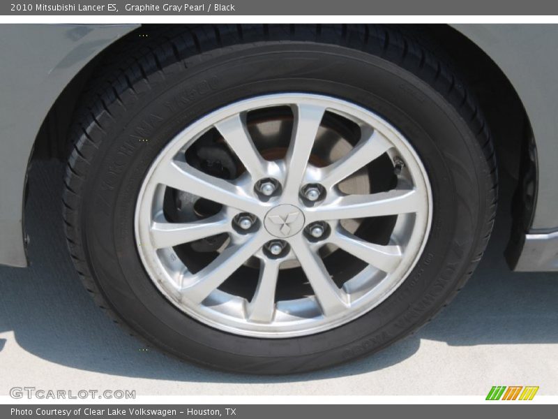 Graphite Gray Pearl / Black 2010 Mitsubishi Lancer ES