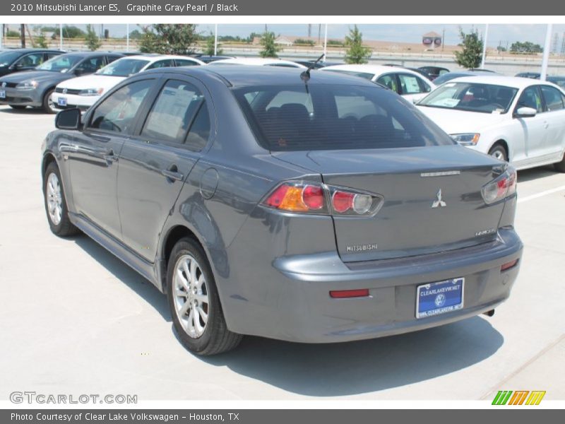 Graphite Gray Pearl / Black 2010 Mitsubishi Lancer ES