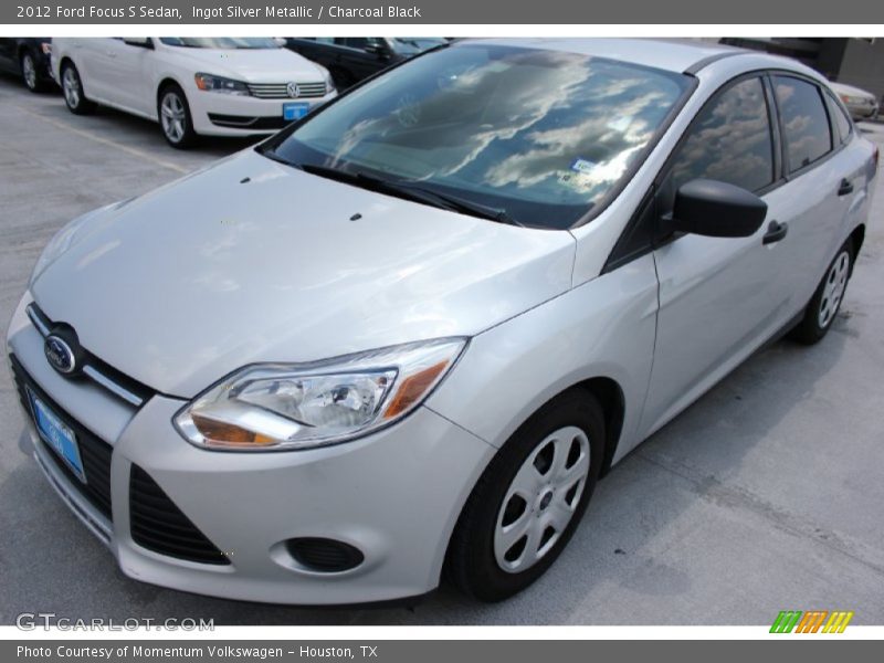 Ingot Silver Metallic / Charcoal Black 2012 Ford Focus S Sedan