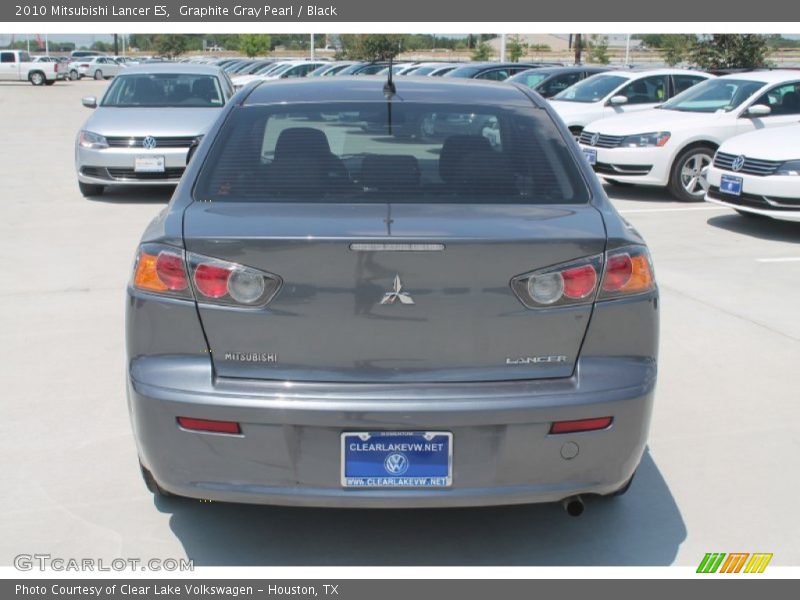 Graphite Gray Pearl / Black 2010 Mitsubishi Lancer ES