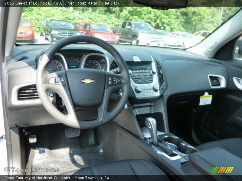 Silver Topaz Metallic / Jet Black 2015 Chevrolet Equinox LS AWD