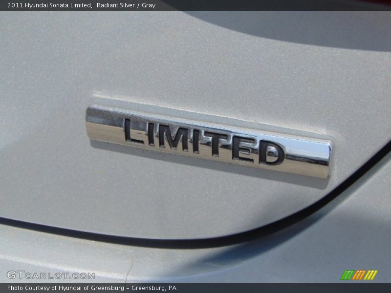Radiant Silver / Gray 2011 Hyundai Sonata Limited