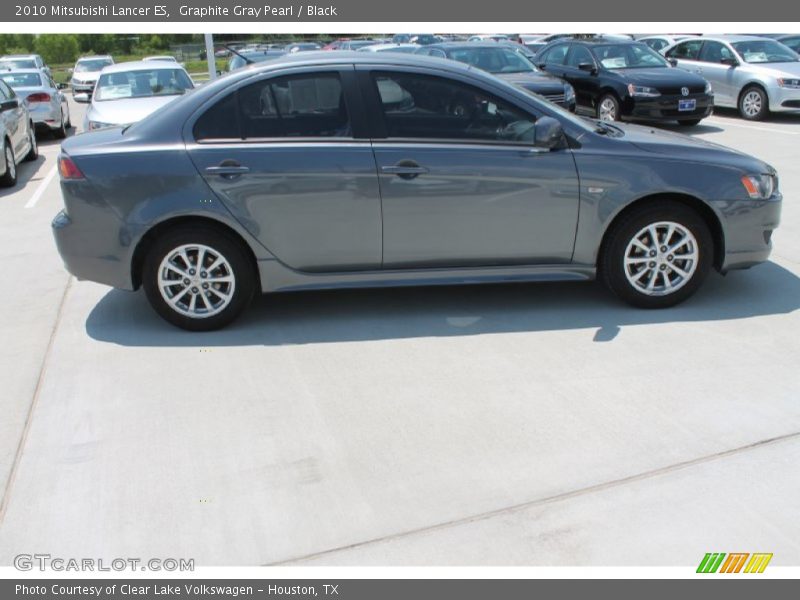 Graphite Gray Pearl / Black 2010 Mitsubishi Lancer ES