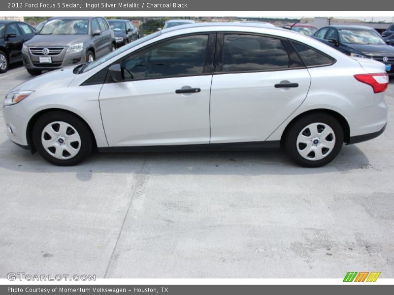 Ingot Silver Metallic / Charcoal Black 2012 Ford Focus S Sedan