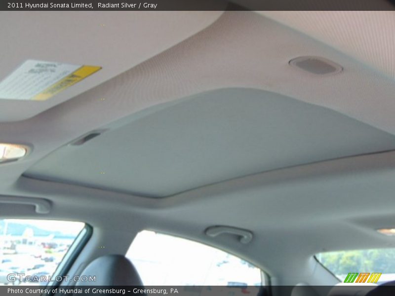 Radiant Silver / Gray 2011 Hyundai Sonata Limited