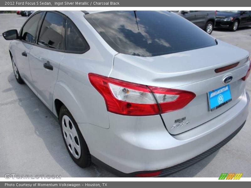 Ingot Silver Metallic / Charcoal Black 2012 Ford Focus S Sedan