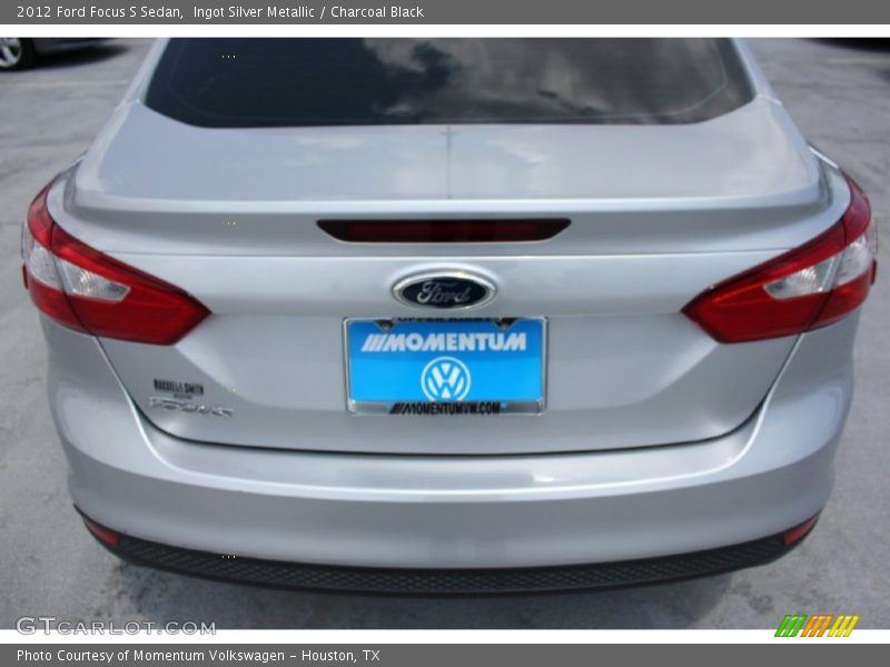 Ingot Silver Metallic / Charcoal Black 2012 Ford Focus S Sedan