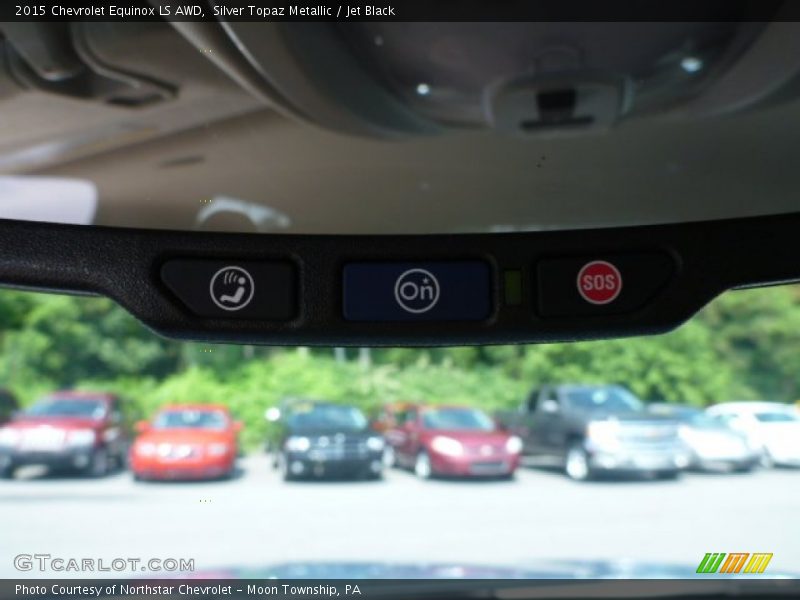 Silver Topaz Metallic / Jet Black 2015 Chevrolet Equinox LS AWD