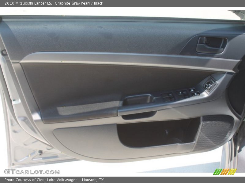 Graphite Gray Pearl / Black 2010 Mitsubishi Lancer ES
