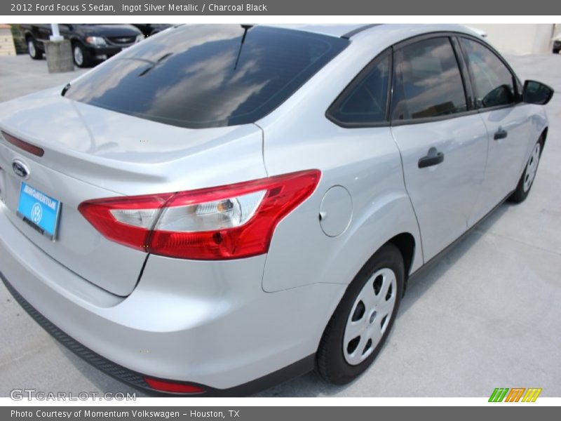 Ingot Silver Metallic / Charcoal Black 2012 Ford Focus S Sedan
