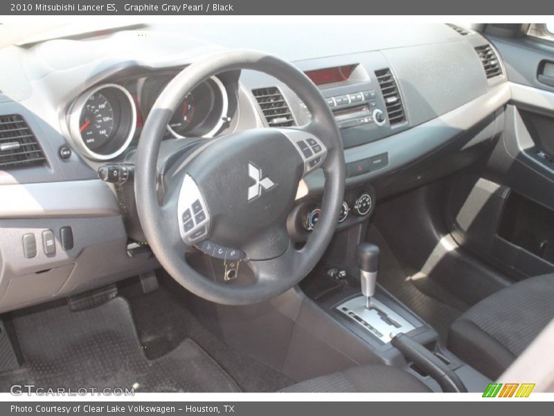Graphite Gray Pearl / Black 2010 Mitsubishi Lancer ES