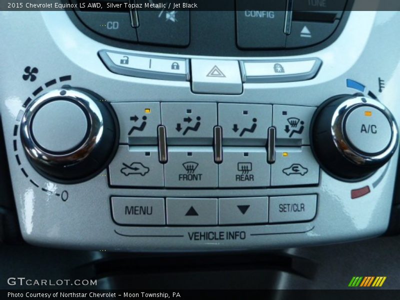 Silver Topaz Metallic / Jet Black 2015 Chevrolet Equinox LS AWD