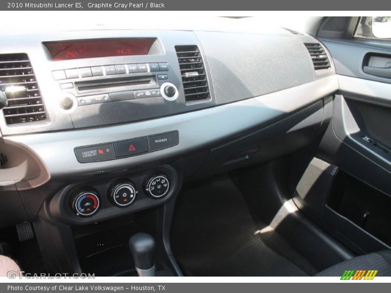Graphite Gray Pearl / Black 2010 Mitsubishi Lancer ES