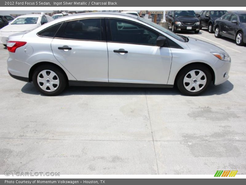 Ingot Silver Metallic / Charcoal Black 2012 Ford Focus S Sedan