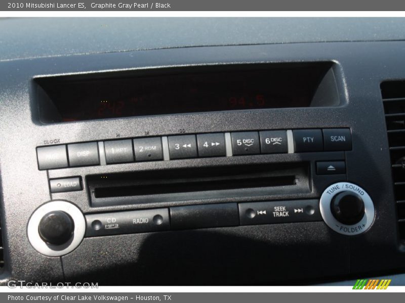 Graphite Gray Pearl / Black 2010 Mitsubishi Lancer ES