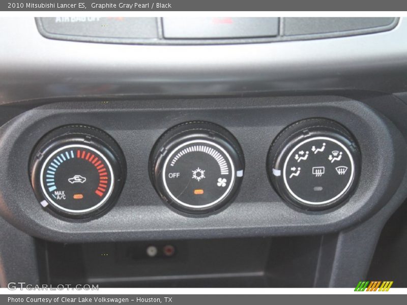 Graphite Gray Pearl / Black 2010 Mitsubishi Lancer ES