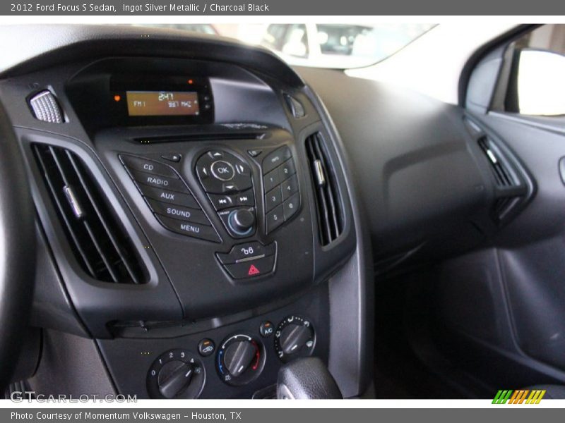 Ingot Silver Metallic / Charcoal Black 2012 Ford Focus S Sedan