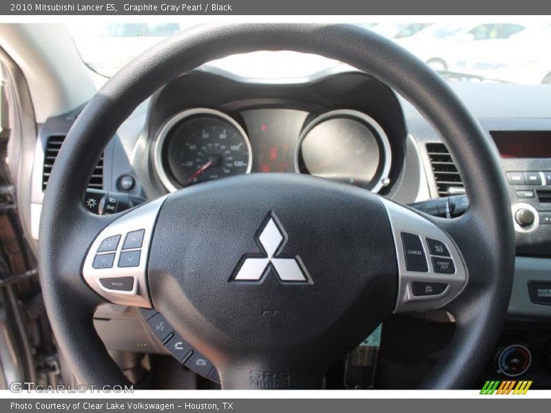 Graphite Gray Pearl / Black 2010 Mitsubishi Lancer ES