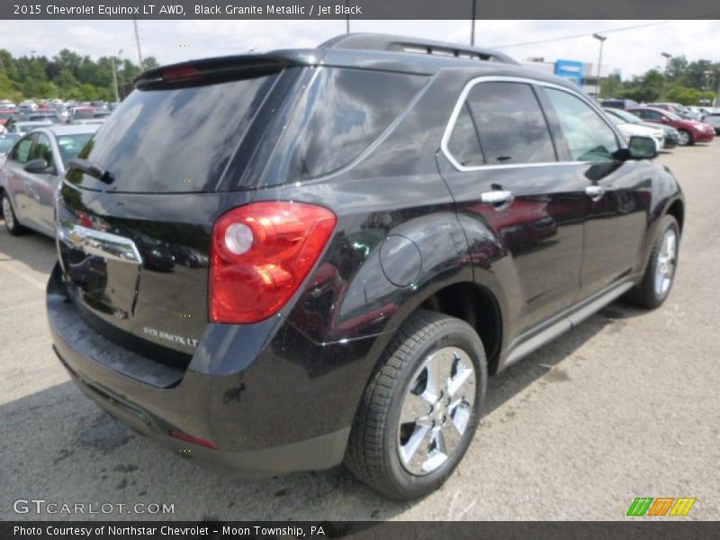 Black Granite Metallic / Jet Black 2015 Chevrolet Equinox LT AWD