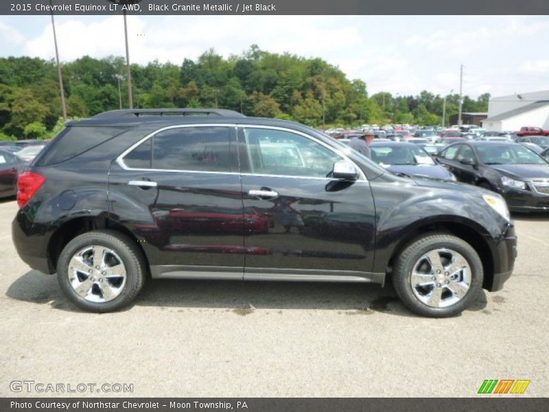 Black Granite Metallic / Jet Black 2015 Chevrolet Equinox LT AWD